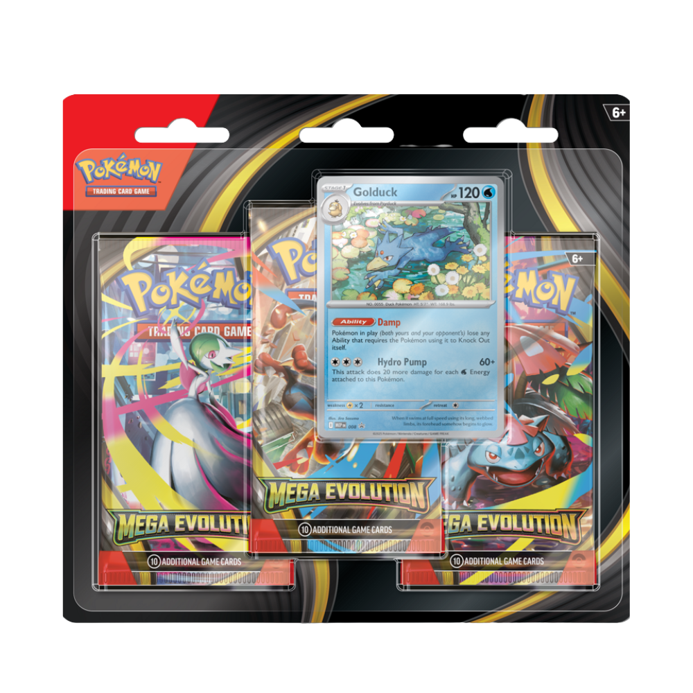Mega Evolution 3 Pack Blister - Golduck
