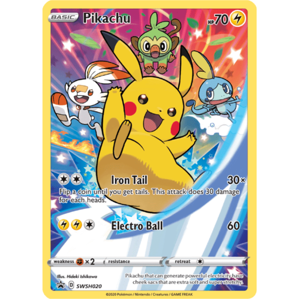 Pikachu SWSH020 Black Star Promo ENG