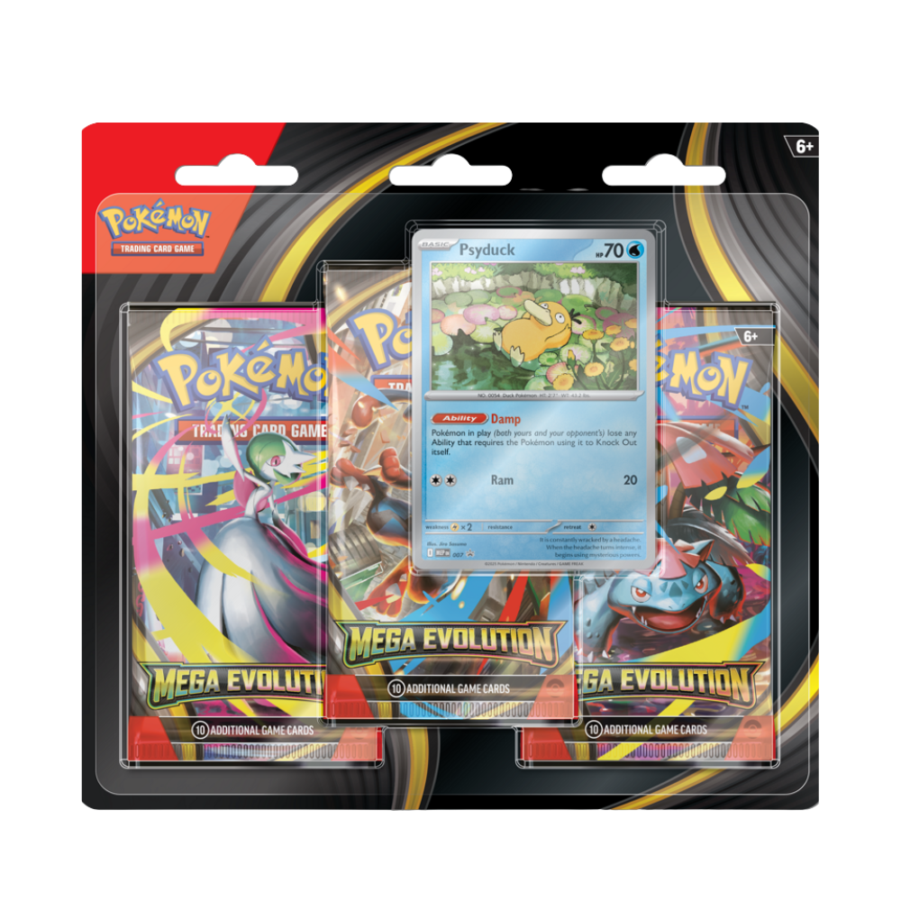 Mega Evolution 3 Pack Blister - Psyduck