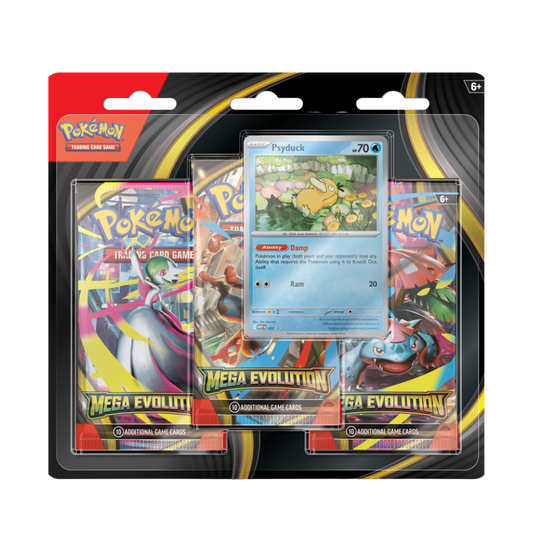 Mega Evolution 3 Pack Blister - Psyduck