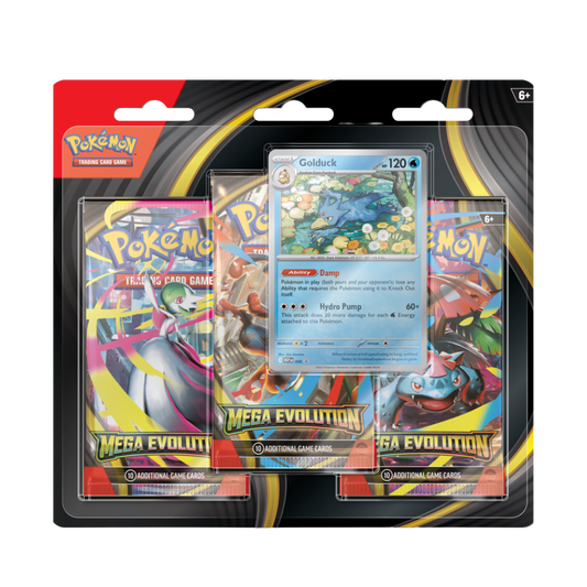 Mega Evolution 3 Pack Blister - Golduck