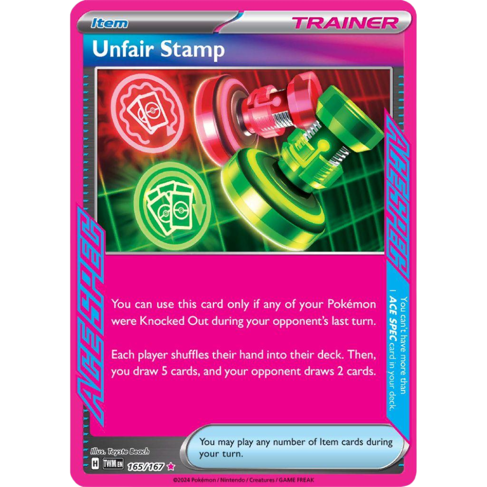 Unfair Stamp 165/167 Ace Spec TWM
