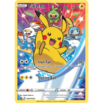 Pikachu SWSH020 Black Star Promo ENG