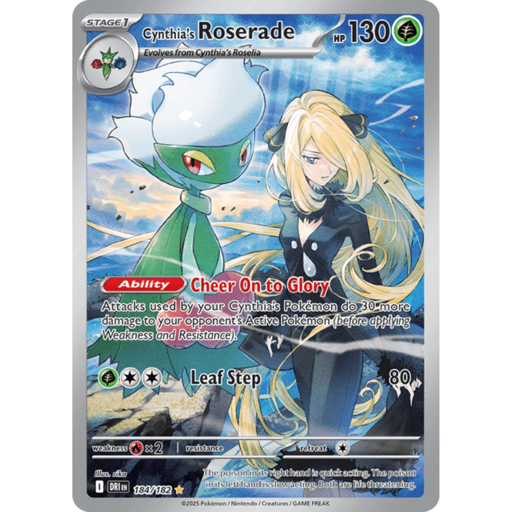 Cynthia's Roserade 184/182 DRI IR ENG