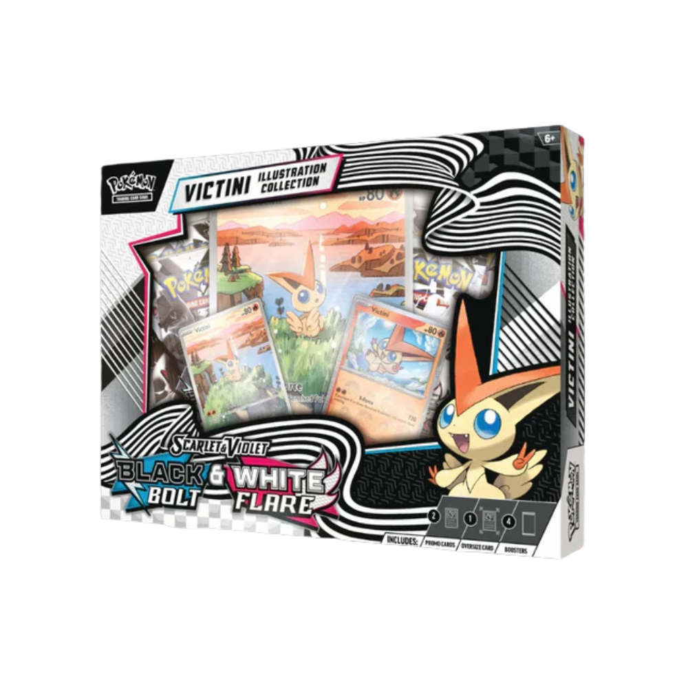 Pokemon Scarlet & Violet: Black Bolt & White Flare Unova Victini Illustration Collection