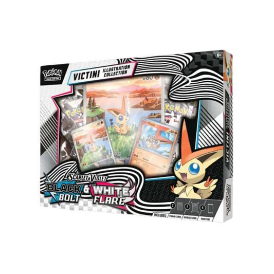 Pokemon Scarlet & Violet: Black Bolt & White Flare Unova Victini Illustration Collection