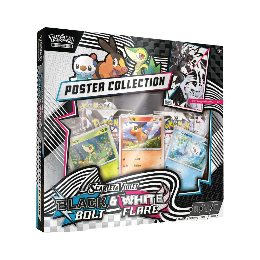 Pokémon TCG: Black Bolt & White Flare Unova Poster Collection