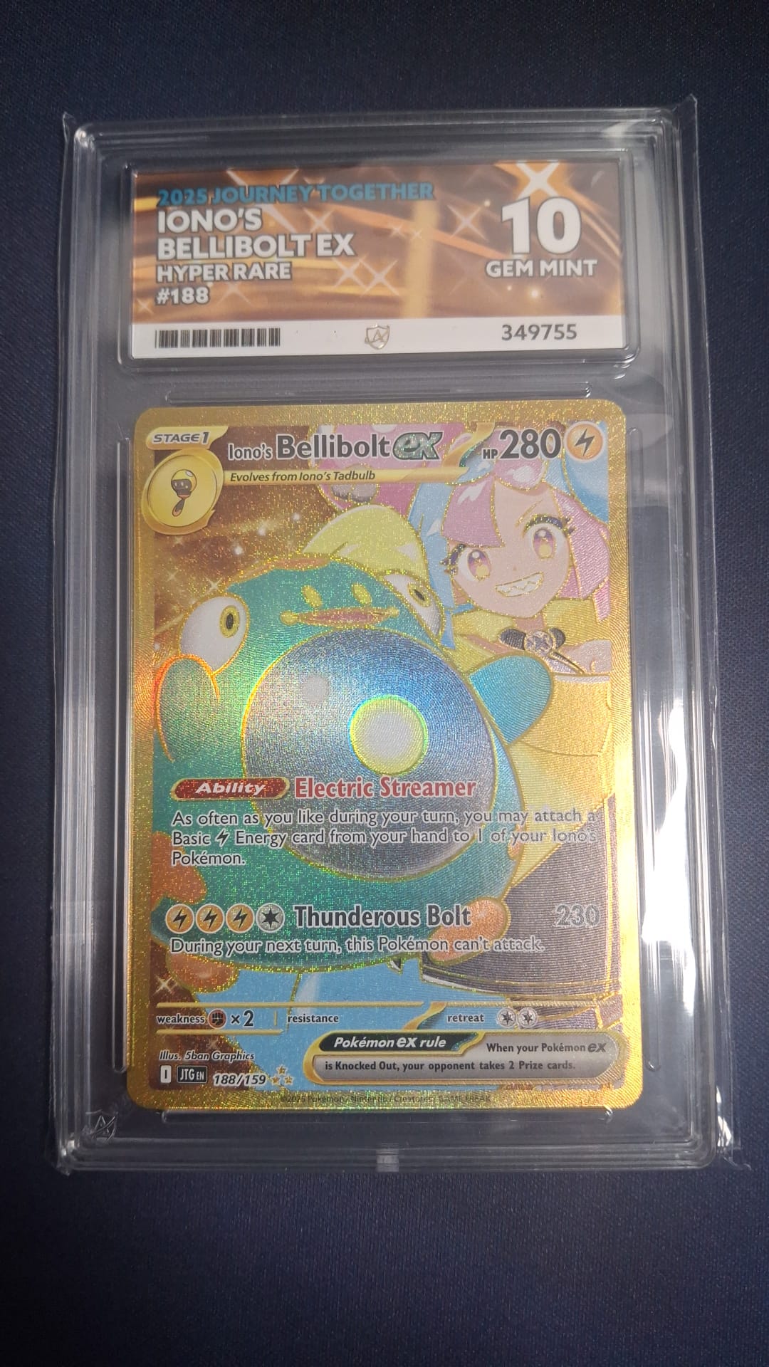 Iono's Bellibolt ex 188/159 ACE 10 JTG ENG