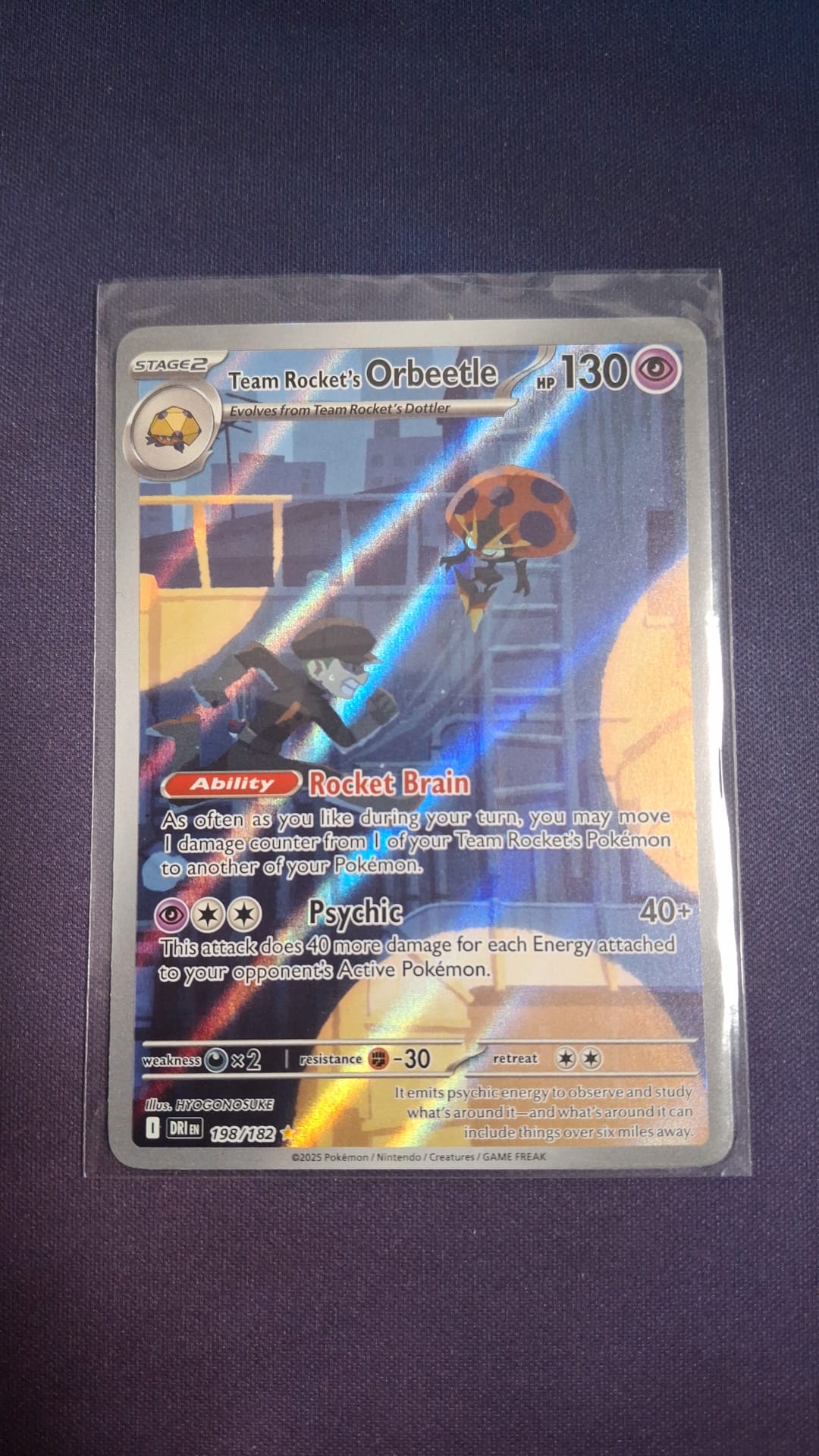 Team Rocket's Orbeetle 198/182 DRI IR ENG