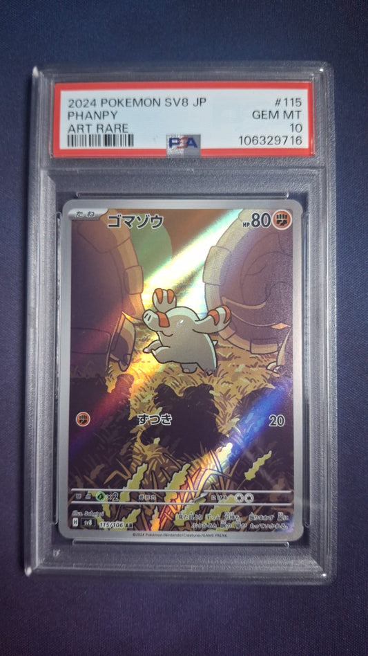 Phanpy 115/106 PSA 10 AR SV8 JPN
