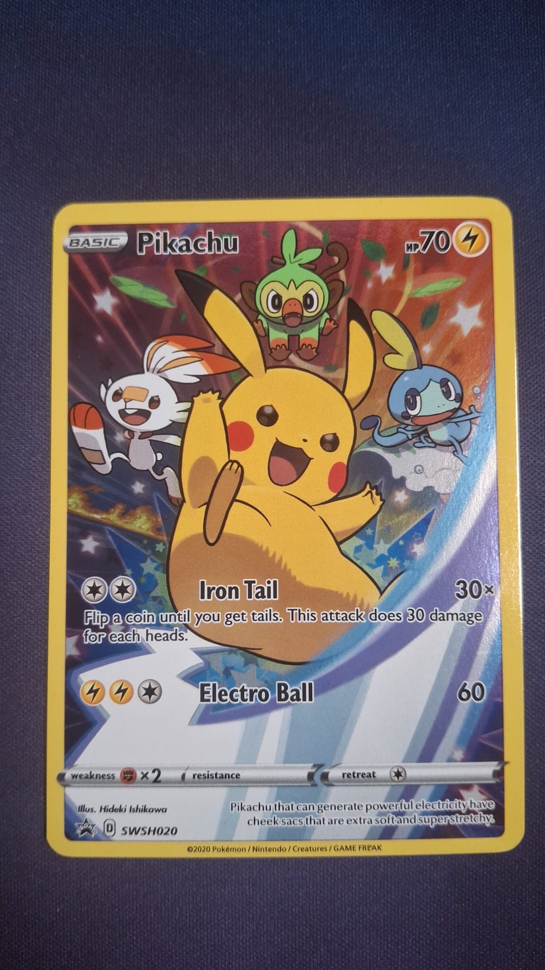 Pikachu SWSH020 Black Star Promo ENG